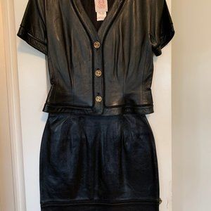 VTG Loewe Madrid Napa skirt set, skirt 44, top 42